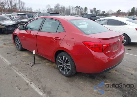 2017 Toyota Corolla Se z USA, uszkodzony, nr VIN 5YFBURHE2HP716997